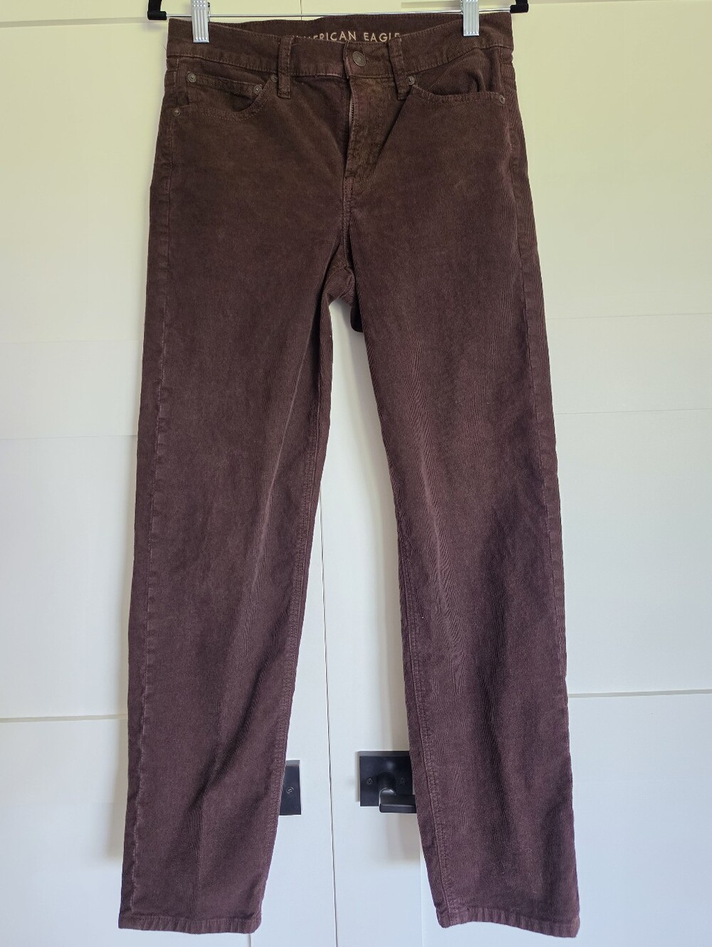 American Eagle Outfitters 90s Straight Dark Brown Corduroy Pants